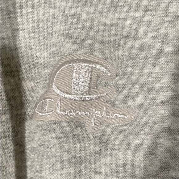 Champion Gray Hoodie Size Medium Casual Pullover - Picture 6 of 8